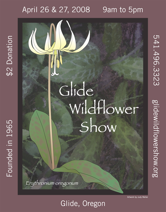 2008 Glide Wildflower Show Poster